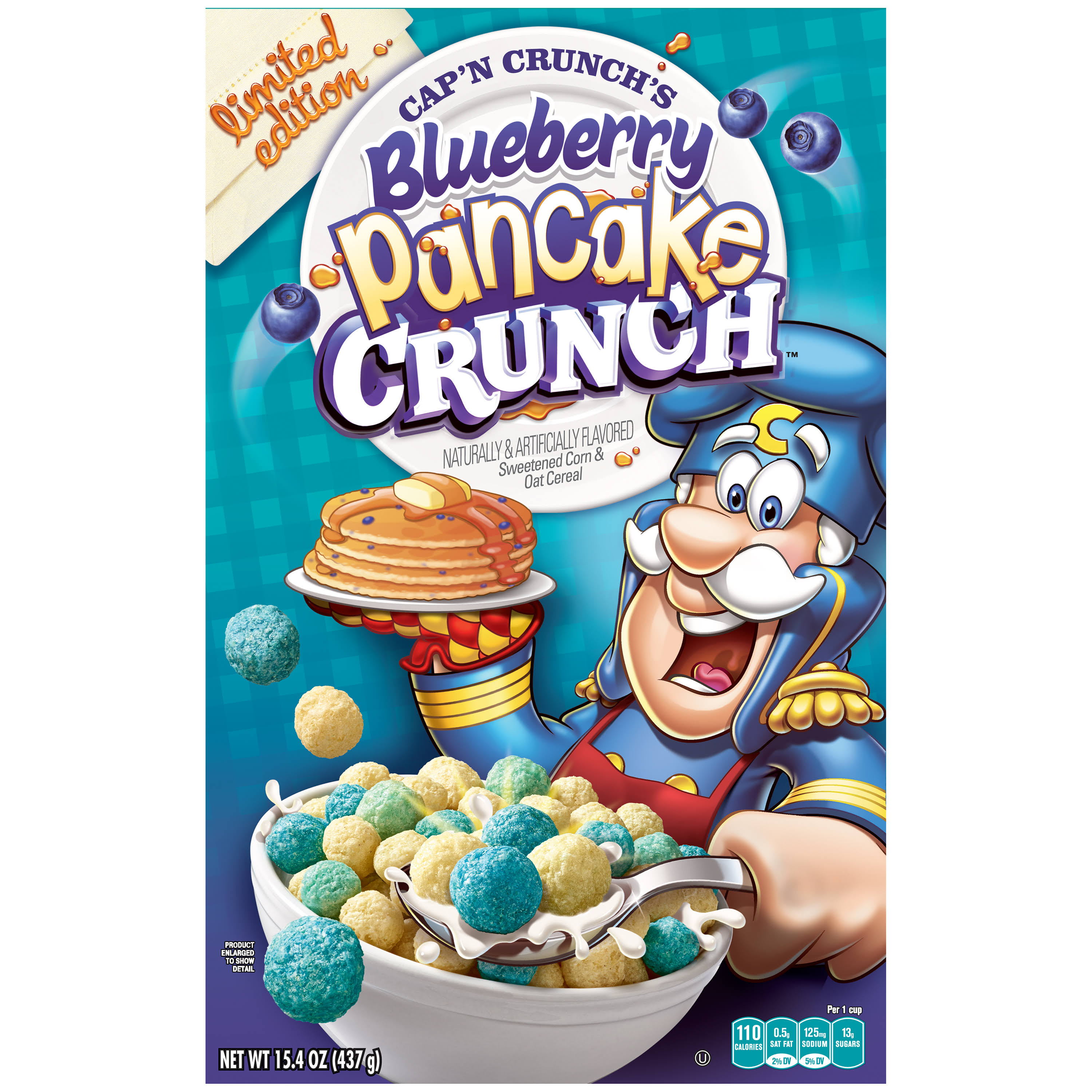 News Cap'n Crunch's Blueberry Pancake Crunch Cereal is Here!