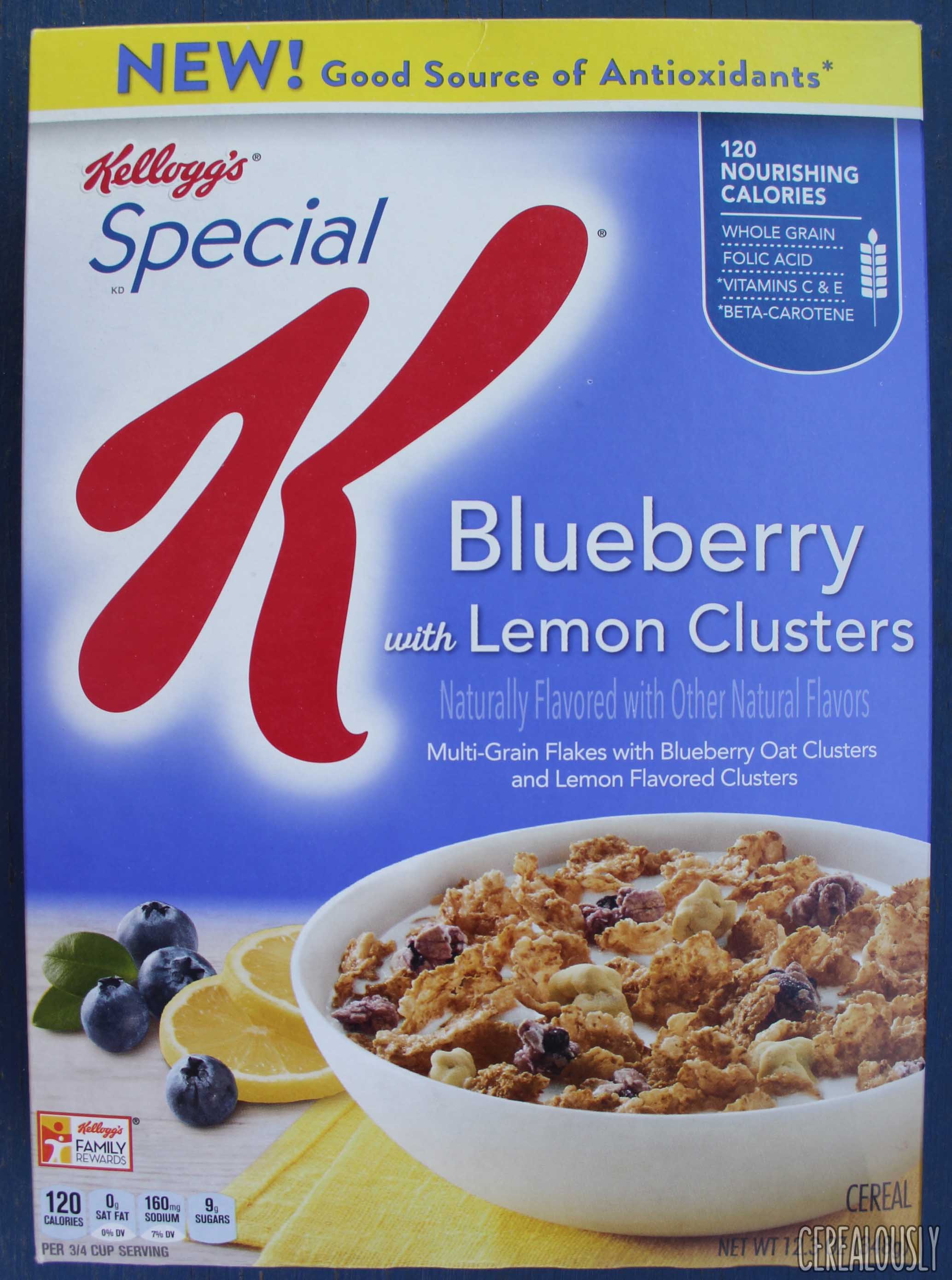 Review: Special K Blueberry with Lemon Clusters Cereal