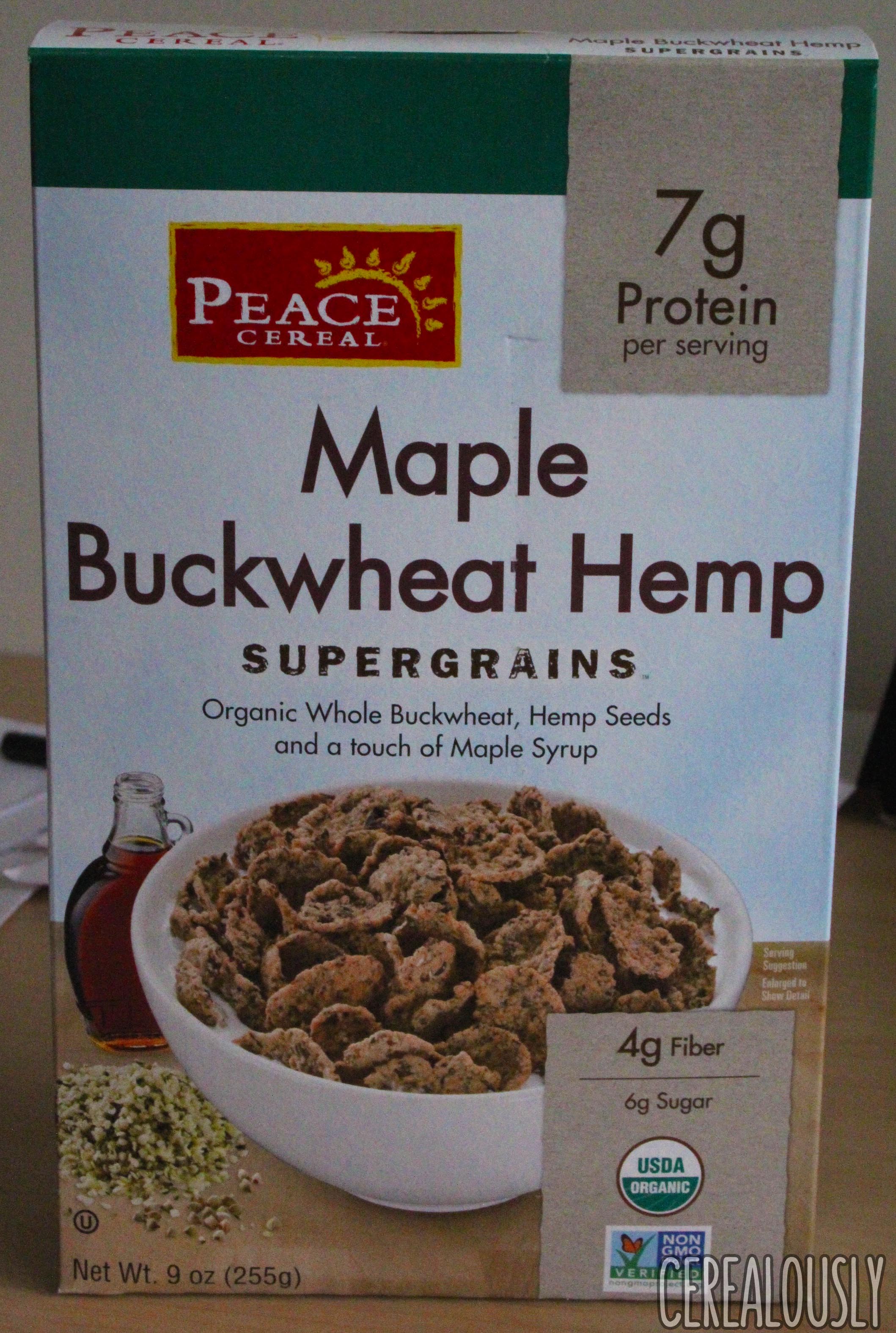 Review Peace Cereal Maple Buckwheat Hemp Supergrains Cereal Cerealously