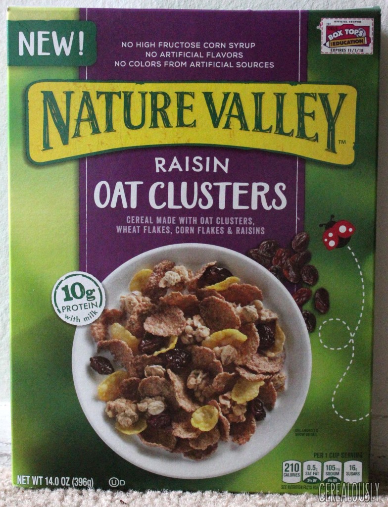 Nature Valley Raisin Oat Clusters Box