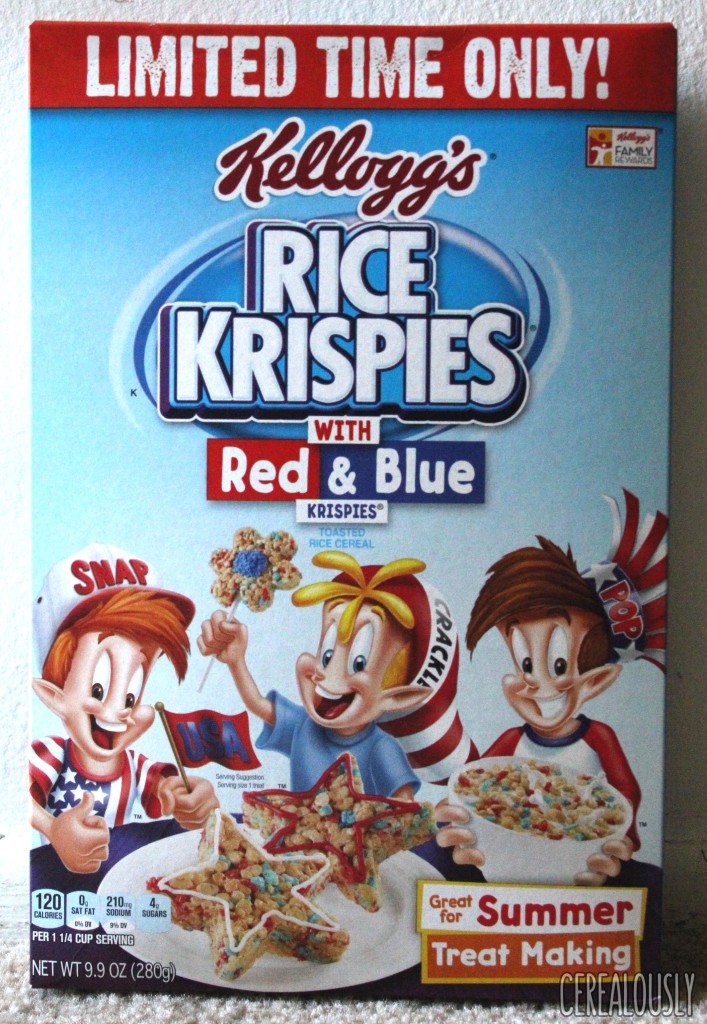 Red, White, & Blue Rice Krispies Box