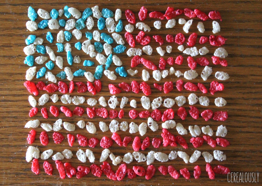 Red, White, & Blue Rice Krispies Flag