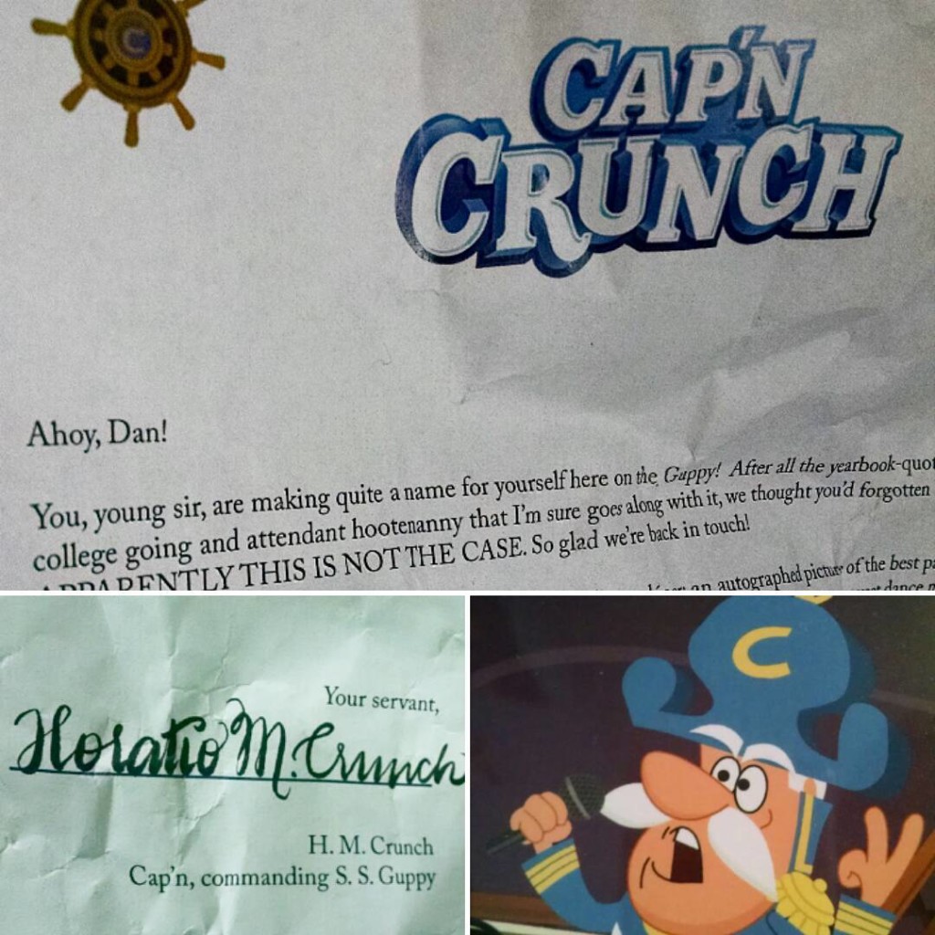 Cap'n Crunch Letter