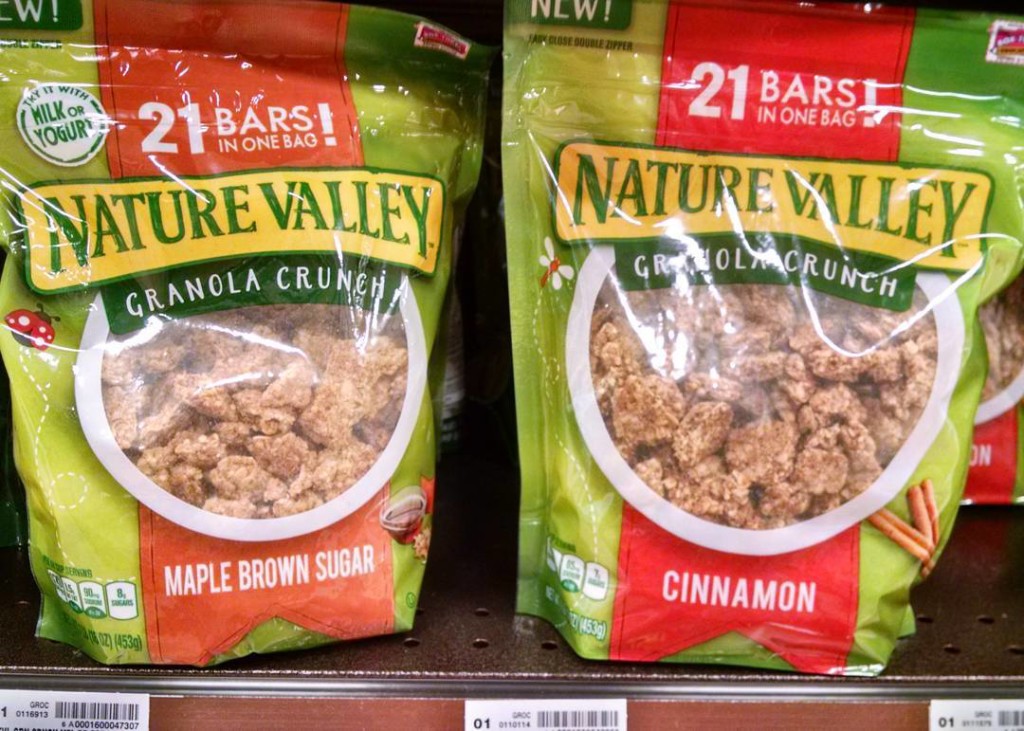 Nature Valley Maple Brown Sugar Granola Crunch and Nature Valley Cinnamon Granola Crunch