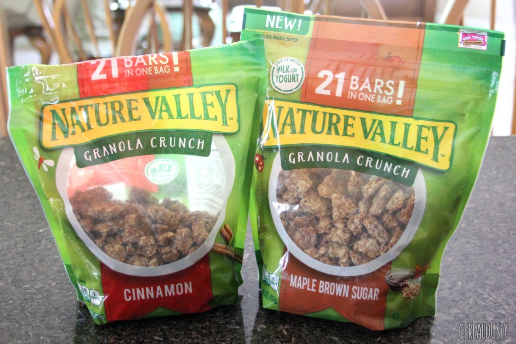 Nature Valley Granola Crunch Cinnamon and Maple Brown Sugar Bags