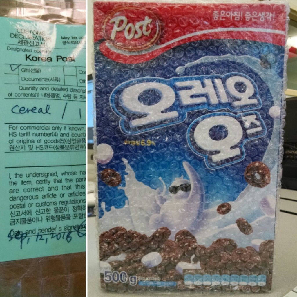 Oreo O's Shipment from South Korea