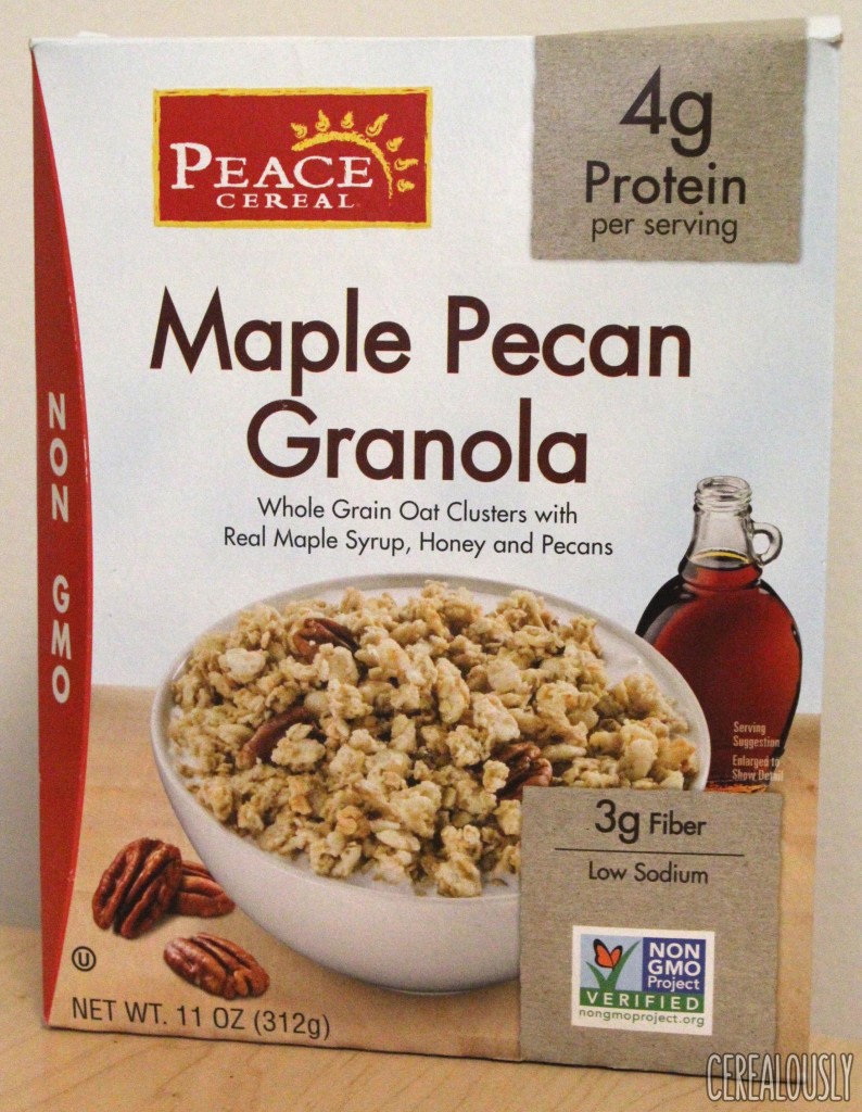 Peace Cereal Maple Pecan Granola Box