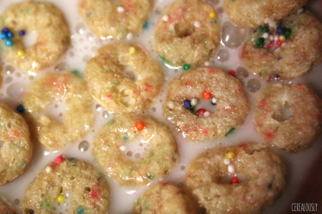 Cap'n Crunch Sprinkled Donut Crunch Cereal with Milk