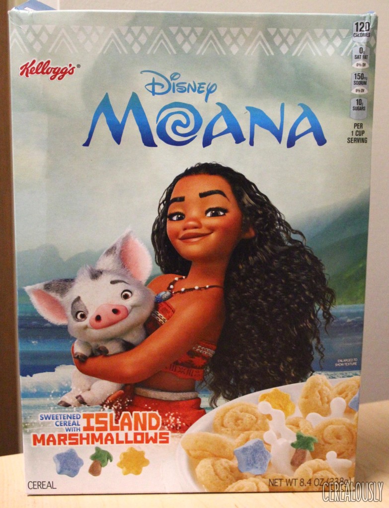 Kellogg's Disney Moana Cereal Box