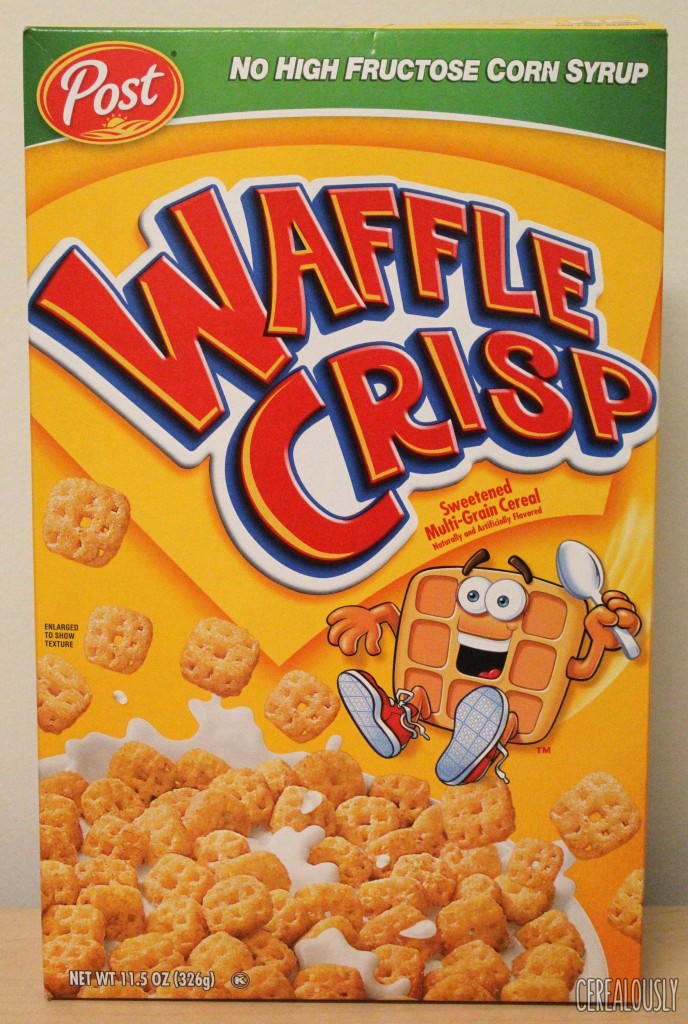 Post Waffle Crisp Cereal Box