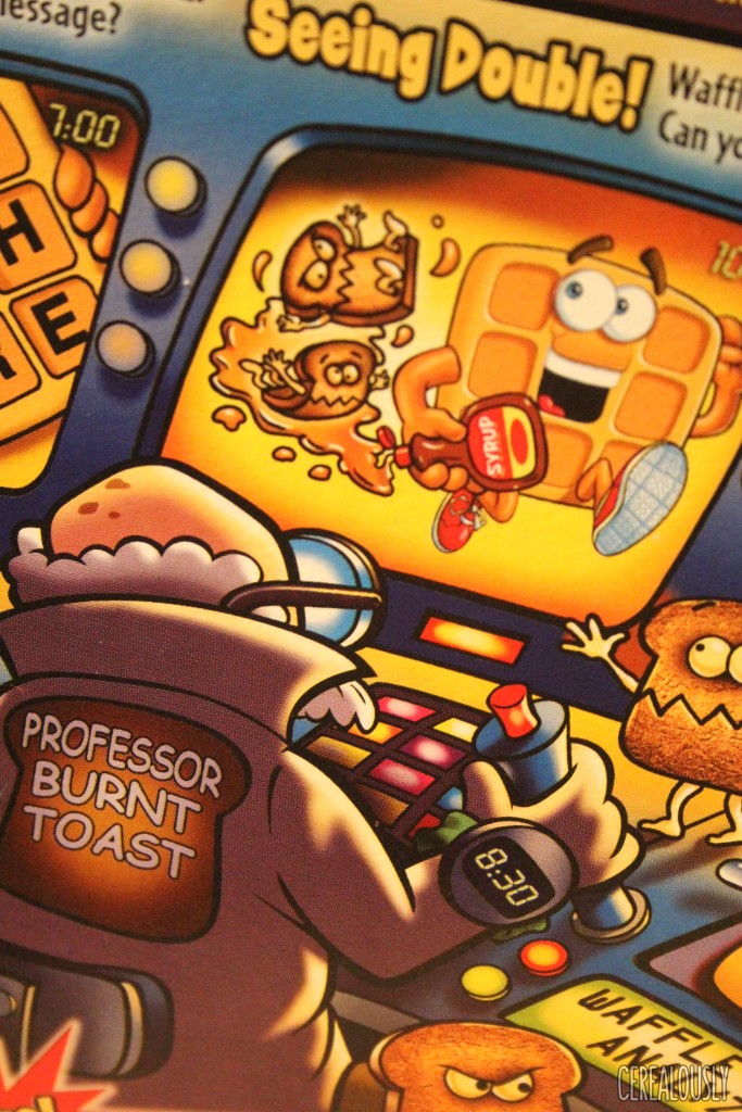 Post Waffle Crisp Cereal Mascot: Waffle Boy and Professor Burnt Toast