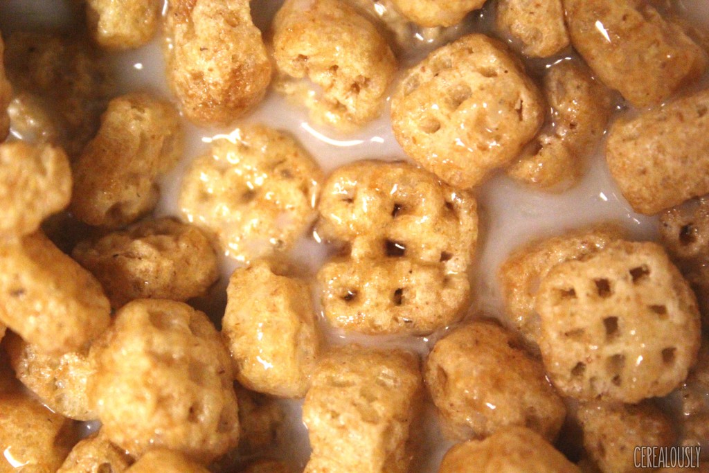 Post Waffle Crisp Cereal with Milk and Maple Syrup