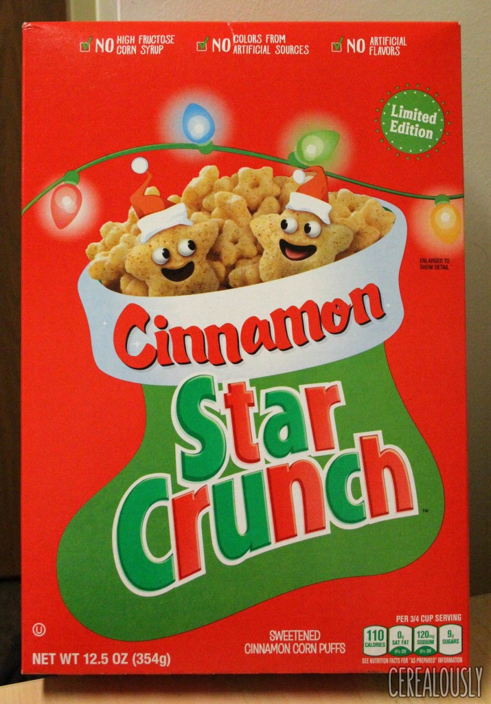General Mills Cinnamon Star Crunch Cereal Holiday Box