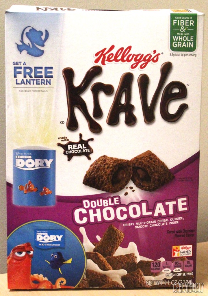 Kellogg's Double Chocolate Krave Cereal Review Box