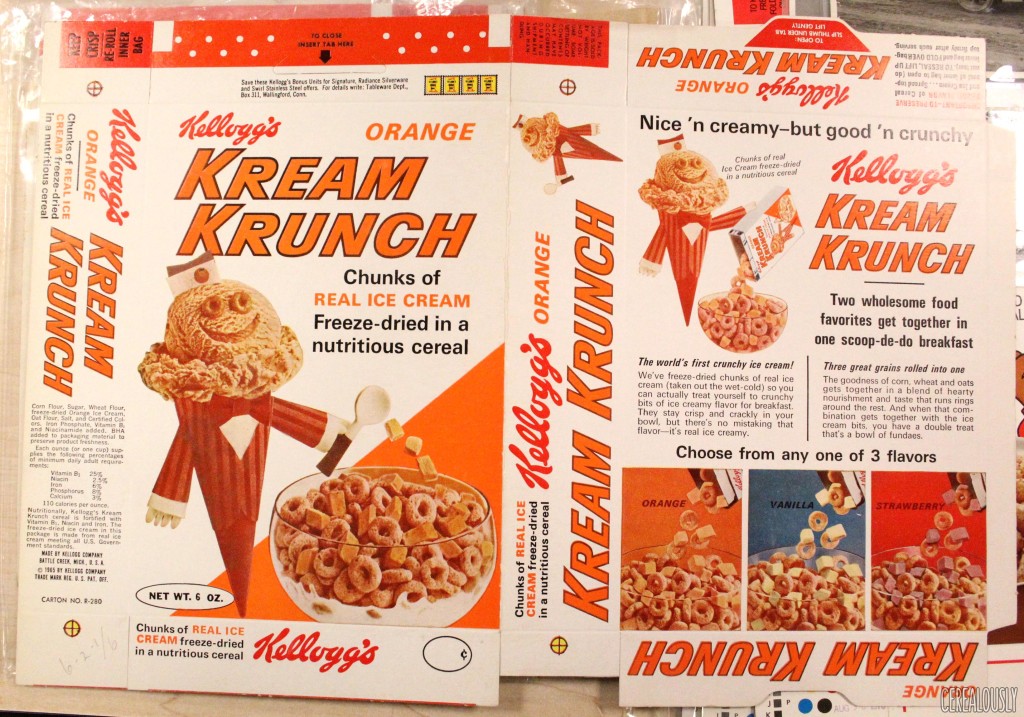 Orange Kream Krunch Box Cereal