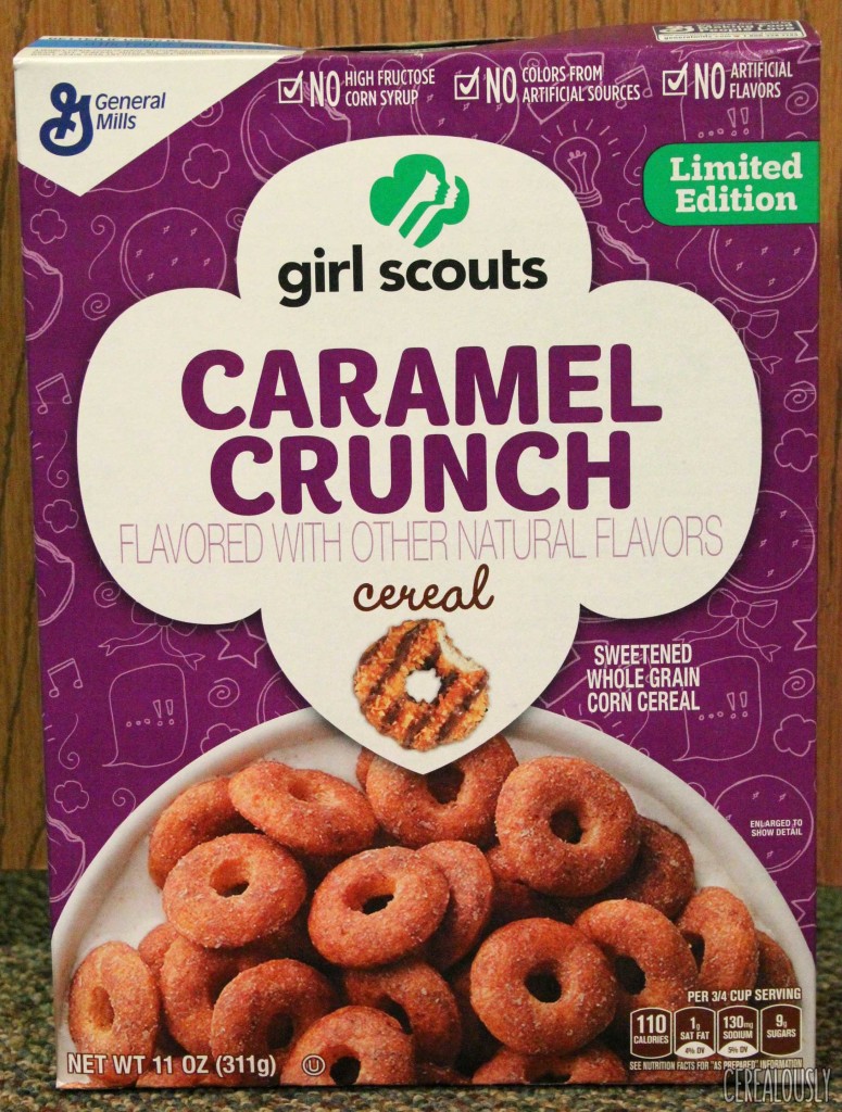 General Mills Girl Scouts Caramel Crunch Cereal – CAramel deLite & Samoa Cereal Box