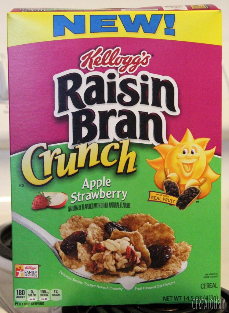 Kellogg's Apple Strawberry Raisin Bran Crunch Cereal Box