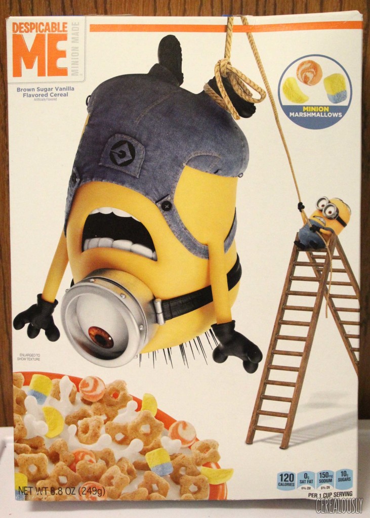 Kellogg's Despicable Me Cereal with Minion Marshmallows Box Review