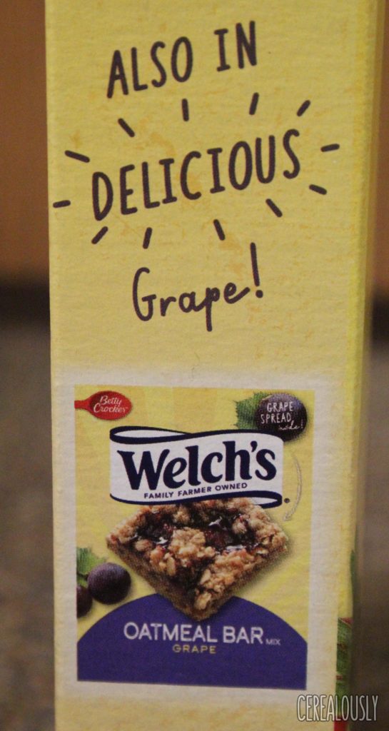 Betty Crocker Welch's Grape Oatmeal Bars Baking Mix