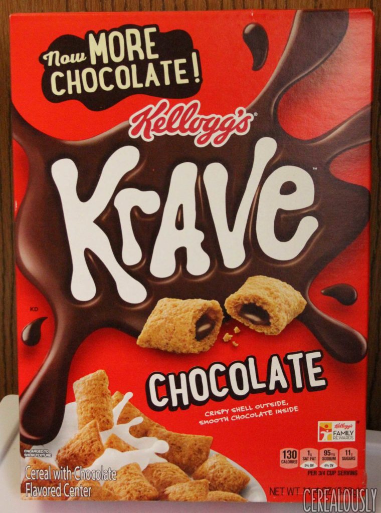 Kellogg's Krave Cereal Now with More Chocolate Box
