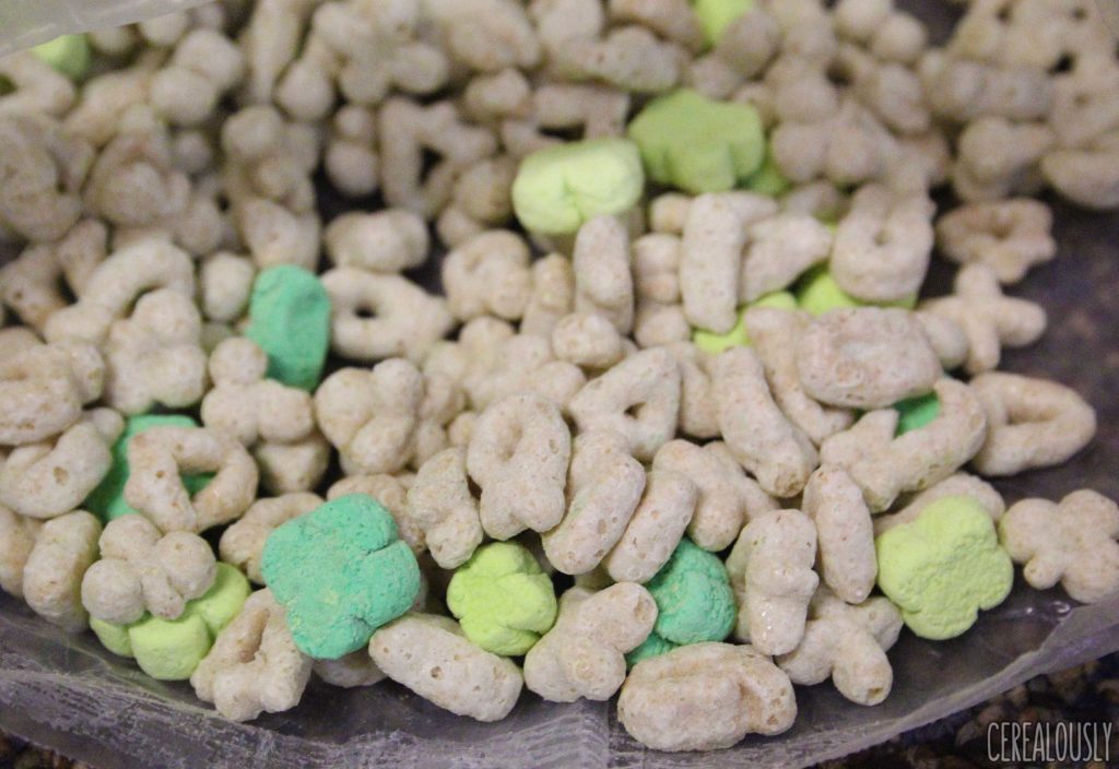 St. Patrick's Day Lucky Charms with Green Clovers All Shamrocks Cereal