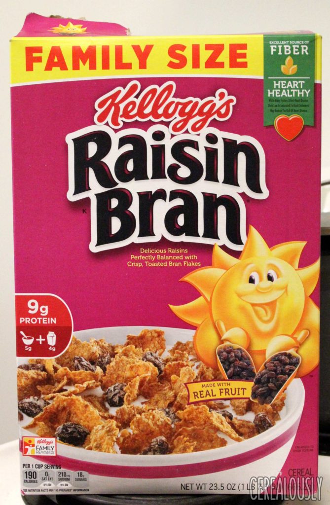 Kellogg's Raisin Bran Cereal Review Box