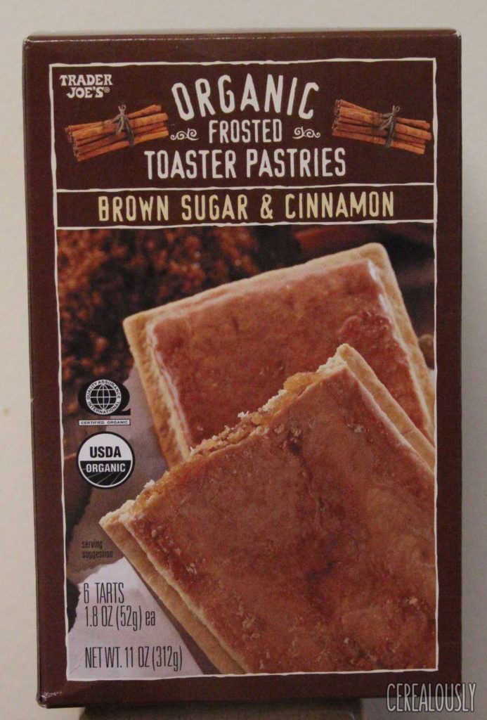 Trader Joe's Organic Frosted Brown Sugar & Cinnamon Toaster Pastries Box