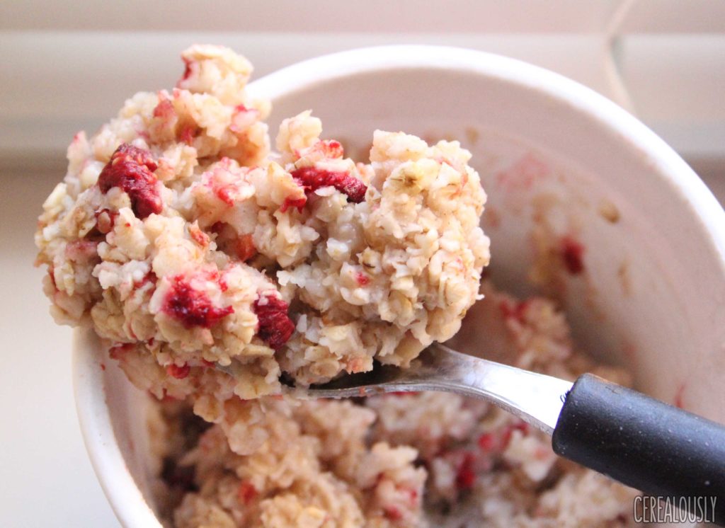 Trader Joe's Strawberry Raspberry Oatmeal Cup Spoon