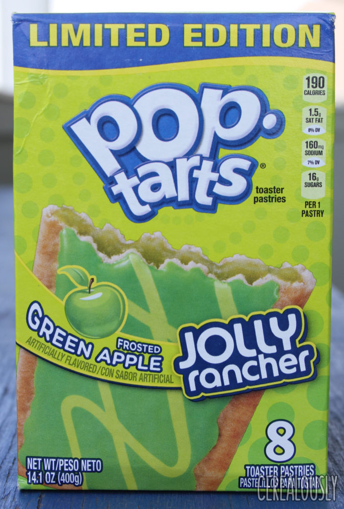 Kellogg's Frosted Sour Green Apple Jolly Rancher Pop-Tarts Review Box
