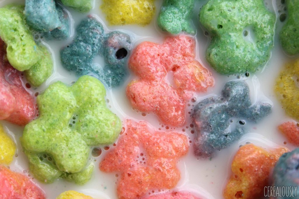Post Trolls Cereal Rainbow Crunch in Milk Review