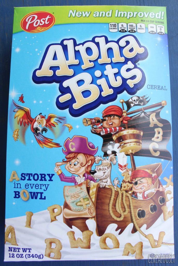 Post New and Improved Alpha-Bits Cereal Box Review