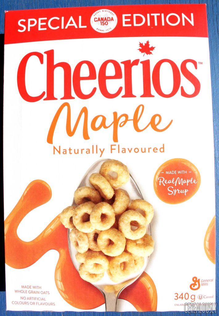 General Mills Special Edition Canadian Maple Cheerios Cereal Review Box