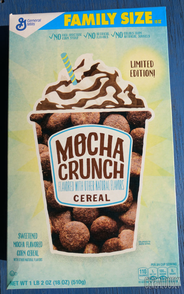 General Mills Mocha Crunch Cereal Review - Box