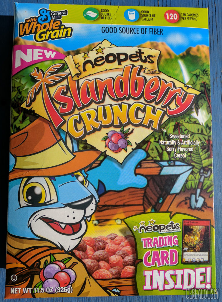 Neopets Islandberry Crunch Cereal Box 2006