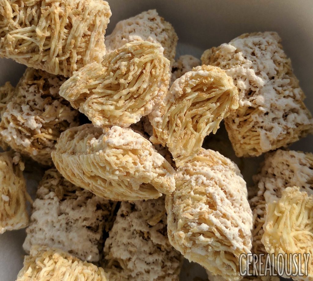 Post Frosted Cinnamon Roll Shredded Wheat Cereal Review "Vanilla Chips"