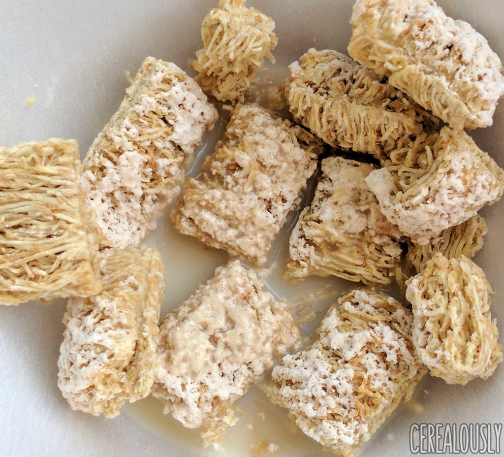 Post Frosted Cinnamon Roll Shredded Wheat Cereal Review with Milk