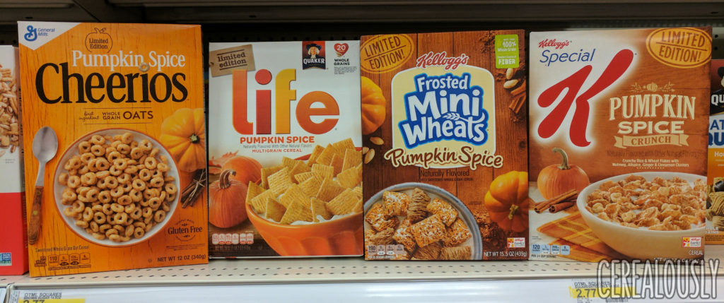 2017 Pumpkin Spice Cereals Breakfast