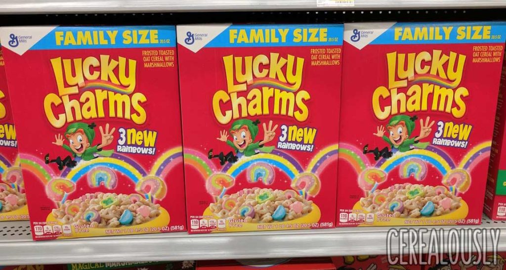 Lucky Charms with Three New Rainbow Marshmallows Box