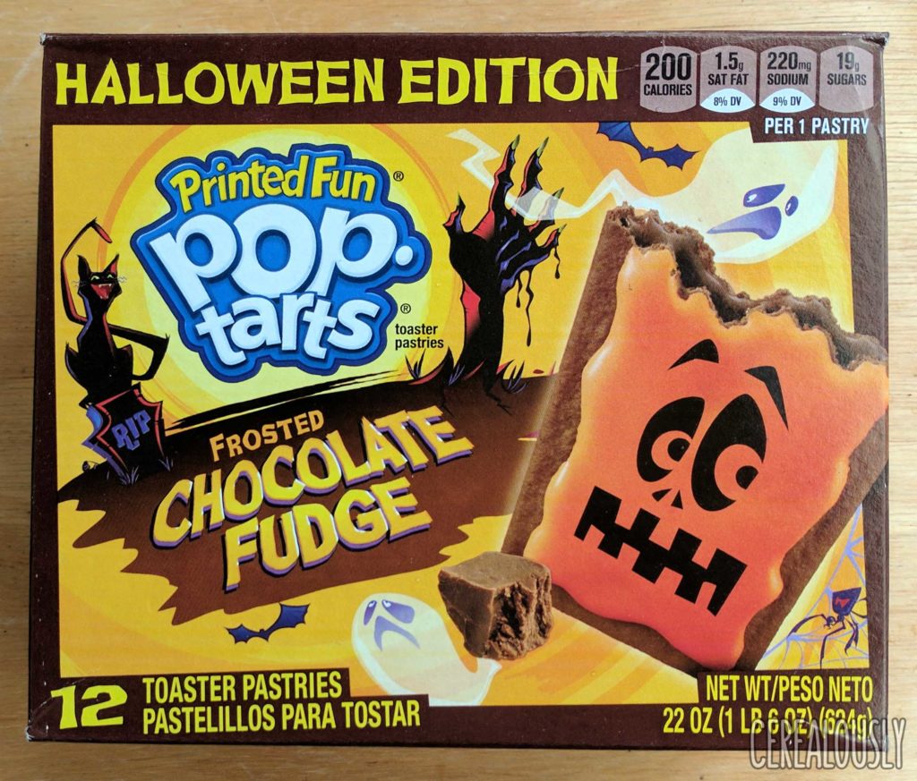 Kellogg's Halloween Edition Printed Fun Chocolate Fudge Pop-Tarts Review – Box