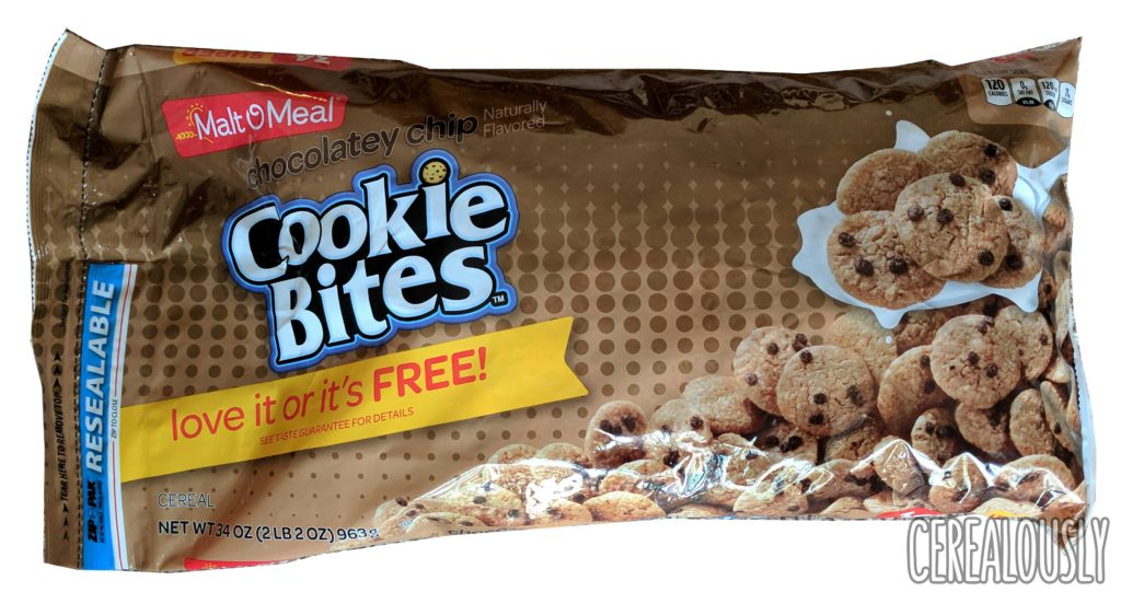 Malt-O-Meal Chocolatey Chip Cookie Bites Cereal Review – Bag