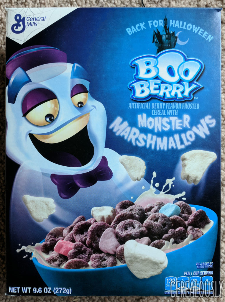 General Mills Boo Berry Monster Cereal 2017 Review Box