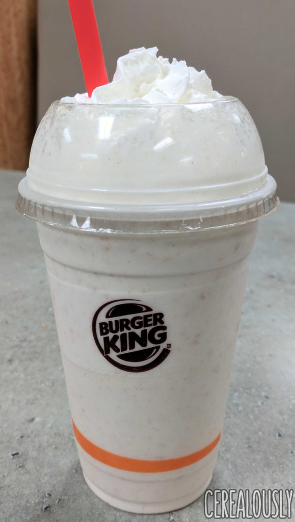 Burger King Cinnamon Toast Crunch Shake Cereal Milkshake Review