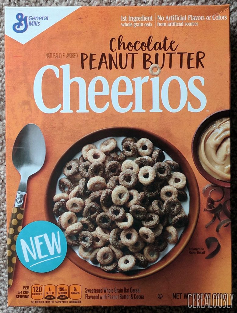 General Mills Limited Edition Chocolate Peanut Butter Cheerios Cereal Review Box