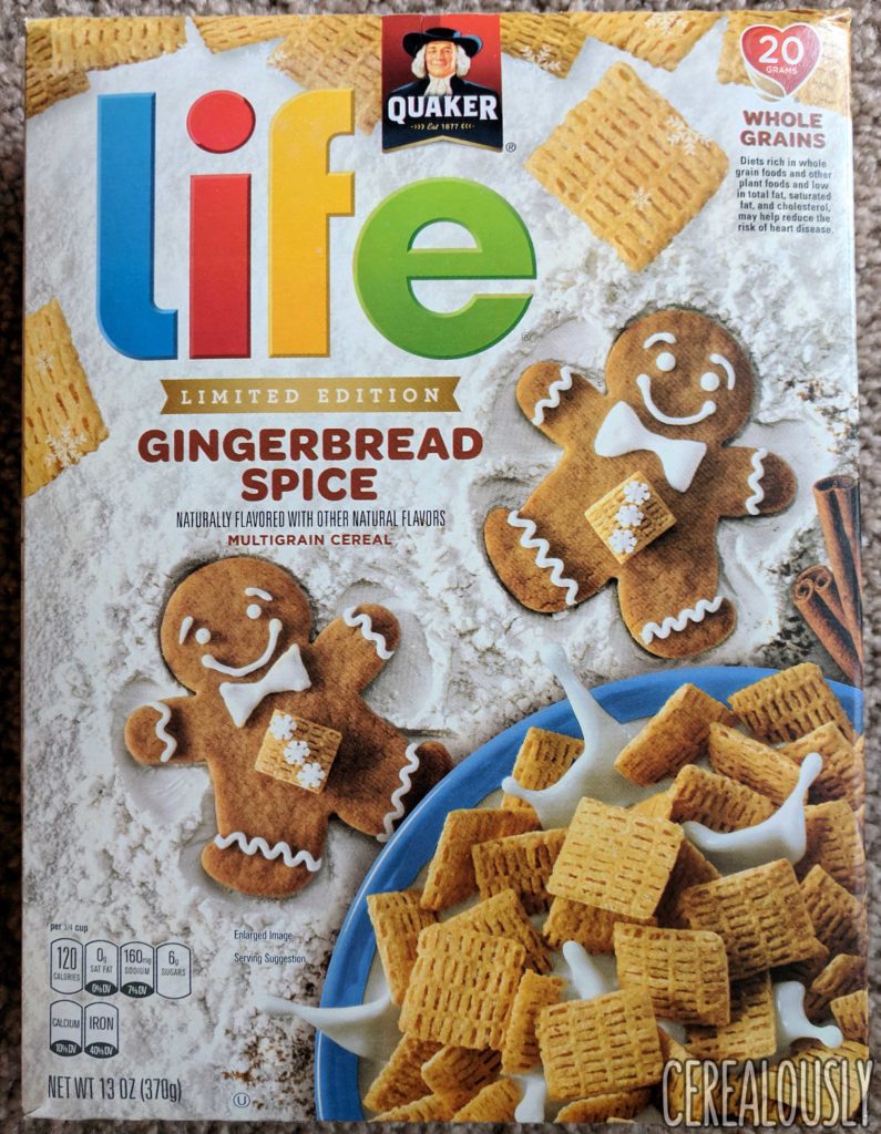 Quaker Gingerbread Spice Life Cereal Review – Box