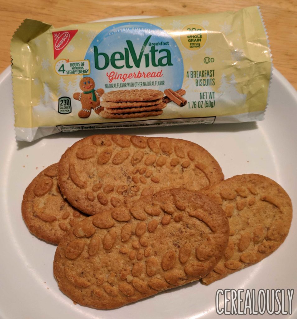 belVita Gingerbread Breakfast Biscuits Review Holiday