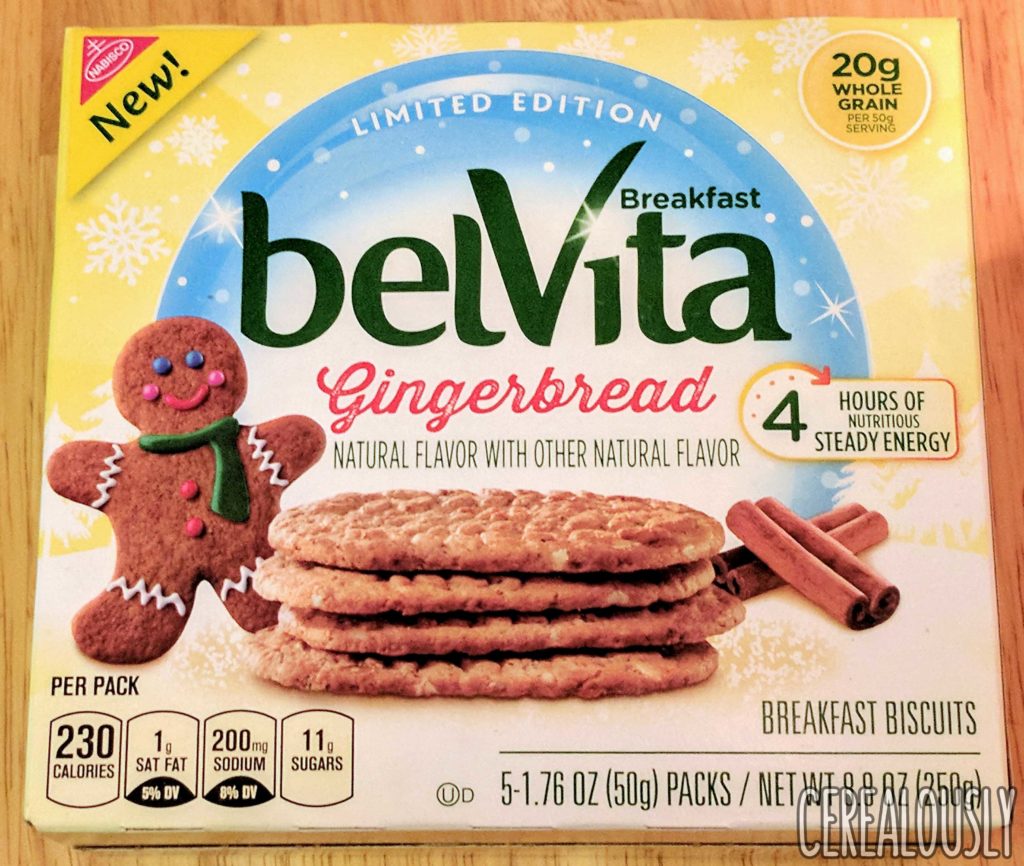 belVita Gingerbread Breakfast Biscuits Review Holiday Box