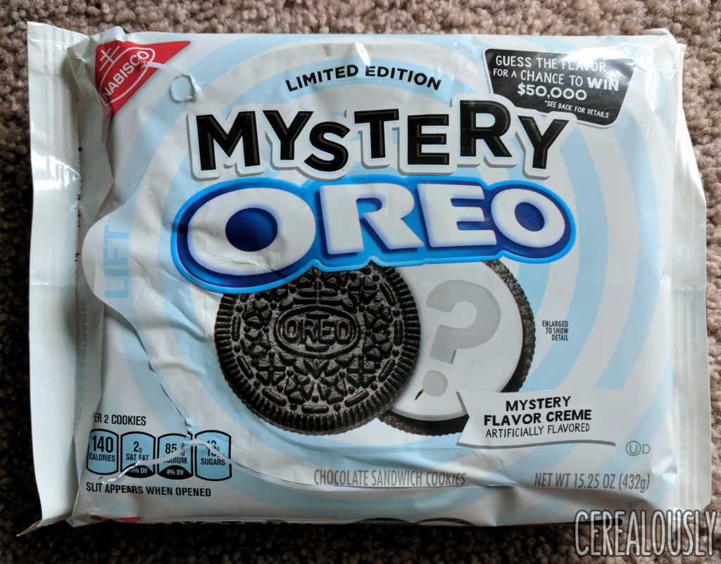 Nabisco Mystery Oreo Cookies Review Cereal Package