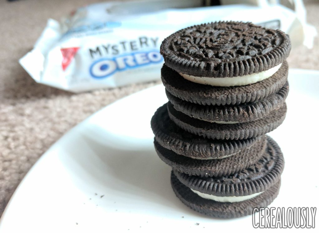 Nabisco Mystery Oreo Cookies Review Cereal Stacked