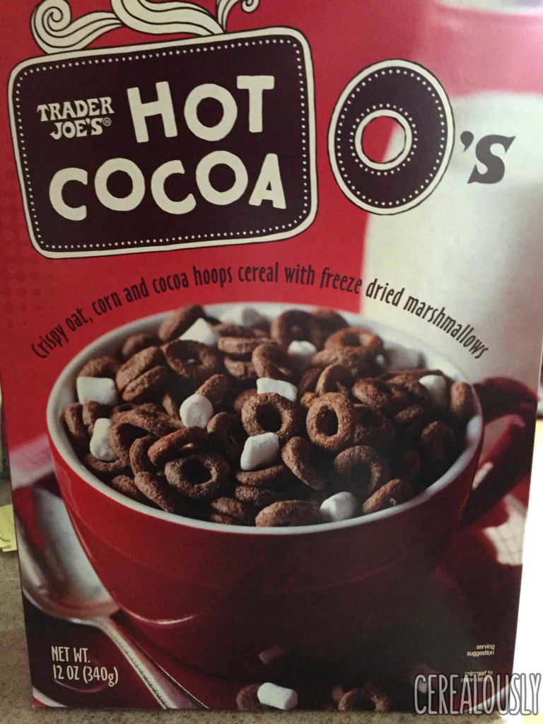 Trader Joe's Hot Cocoa O's Cereal Chocolate Holiday Box