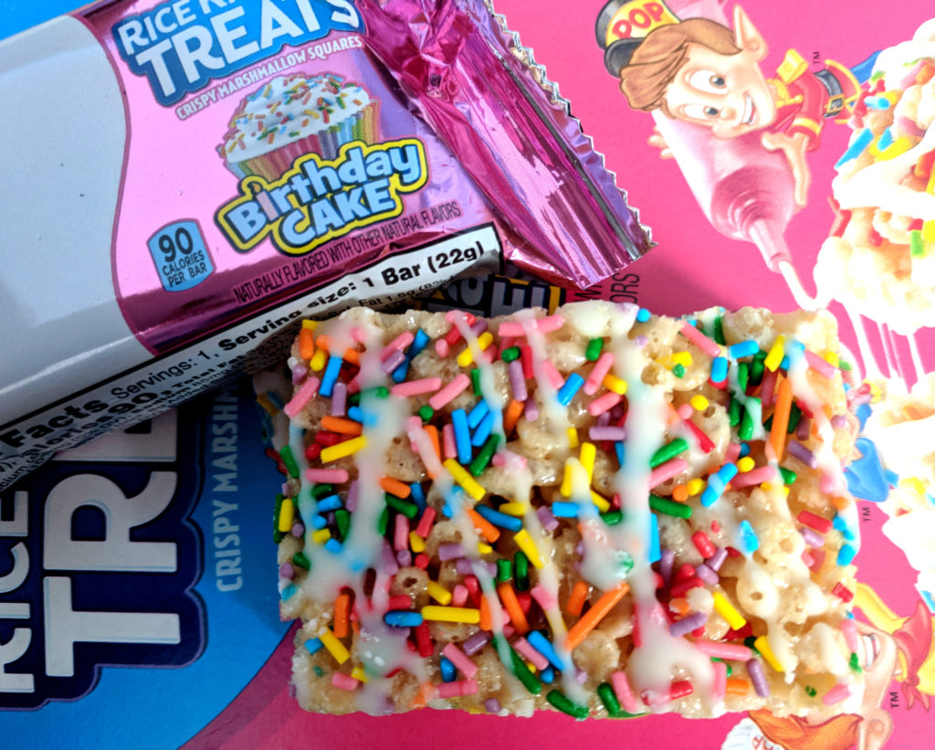 Kellogg's Birthday Cake Rice Krispies Treats Review 